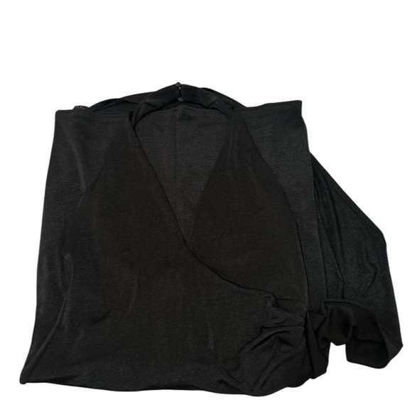 Alice + Olivia Black Halter Marx Bodycon Ruched Night Out Halter Mini Dress - Picture 11 of 13